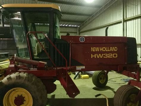 holland hw windrower  ft haybine front farm tender