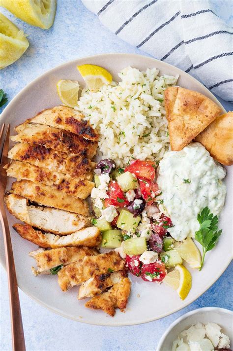 greek chicken bowls everyday delicious