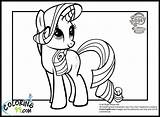 Rarity Coloring Pages Pony Little Printable Mlp Girls Book Colors Popular Choose Board Tegninger sketch template