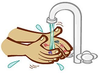 gambar kartun cuci tangan
