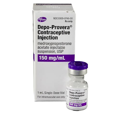 depo provera contraceptive  injection  mgml single dose vial