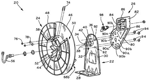 patent  adjustable reel assembly google patents