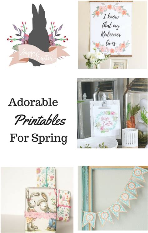 spring printables  instantly add spring decor   home