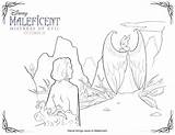 Maleficent Diaval sketch template