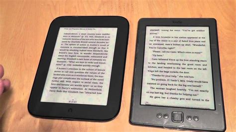kindle   nook simple touch ereader comparison youtube