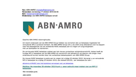 klanten van abn amro moeten uitkijken voor een valse mail opgelicht avrotros programma