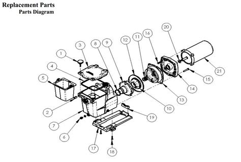 hayward super ii pump parts diagram