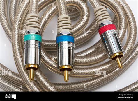 component video cable stock photo alamy