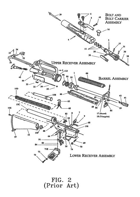 ar  upper receiver exploded view diagram smith tools  carbine smith  wesson mp ar