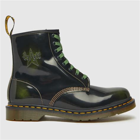 dr martens black green   clash collab boots shoefreak
