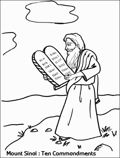 marvelous picture   commandments coloring pages