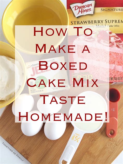 boxed cake mix taste homemade doctored  cake mix