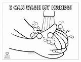 Washing Flu Hands sketch template
