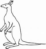 Kangaroo Drawing Kids Outline Color Colouring Clipart Coloring Cliparts Line Mother Clip Gif Pages Library Print Simple A4 Attribution Forget sketch template