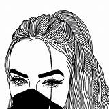 Coloring Bun Teens Pages Girl Grunge Slay Freetoedit Outlines Arabic Cake Tumblr Wi sketch template