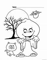 Halloween Coloring Pages Printable Kids Silly Ghost Print Casper Sheets Fastseoguru Book Freekidscoloringpage Color Friendly Clipart Colour Cute Unicat Template sketch template