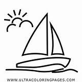 Colorear Sailboat Velero Ultracoloringpages sketch template