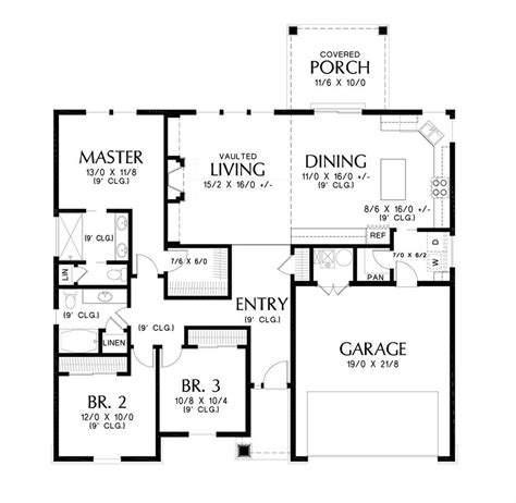 story affordable craftsman style house plan  plan
