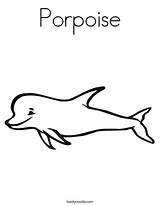Coloring Porpoise Dolphin Favorites Login Add Twistynoodle sketch template