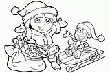 Dora Coloring Christmas Pages Nickelodeon Nick Jr Clipart Printable Books Sheets Explorer Colorings Colouring Getdrawings Princess Popular Disney Library Print sketch template
