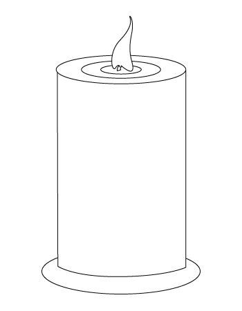 candle coloring sheet colorful candles candle printable candle template