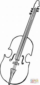 Orchestra Viola Instrumente Skrzypce Geige Kolorowanka Ausmalbilderkostenlos sketch template