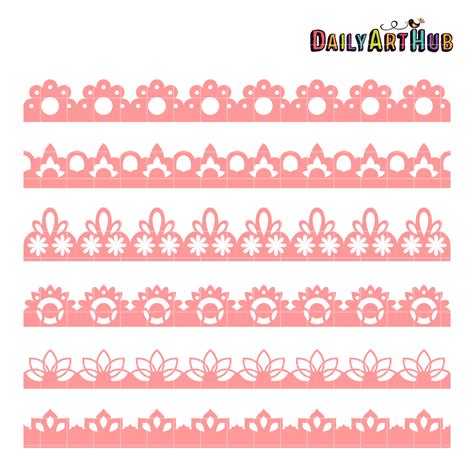 lace borders clip art set daily art hub  clip art everyday