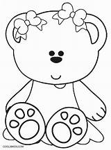 Bear Teddy Coloring Pages Kids Baby Printable Girl Big Colouring Disegni Color Da Little Cartoon Cool2bkids Print Sheets Template Printables sketch template