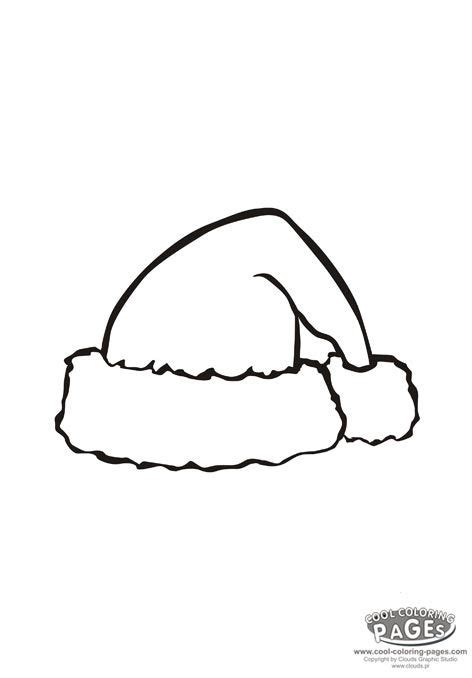 santa claus hat christmas coloring pages christmas coloring pages