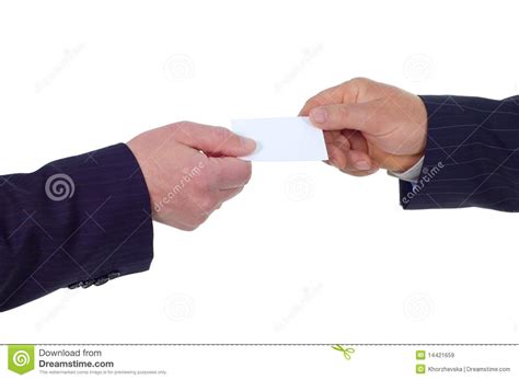 businessman give visiting card stock image image  copyspace