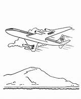 Colorat Avioane Planse Airplane sketch template