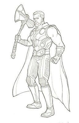 avengers infinity war thor coloring pages total update