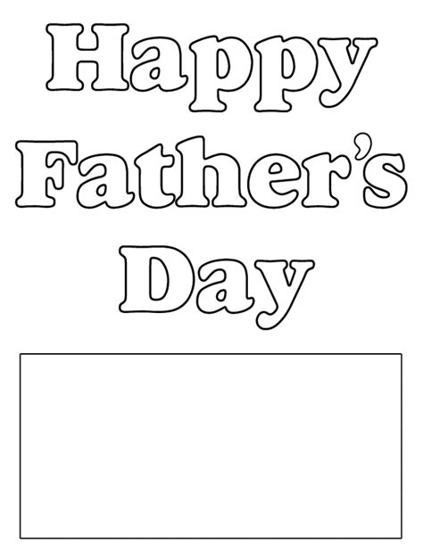 father  day template printable printable templates