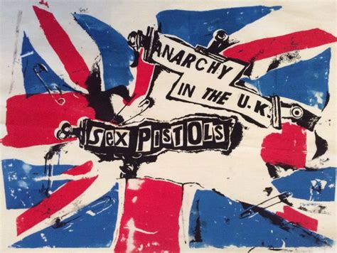 Huge Laminated Encapsulated Sex Pistols Anarchy In The Uk Flag Poster