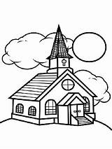 Church Coloring Pages Printable Color Childrens Churches Children Printablee Print Via Getcolorings Getdrawings sketch template