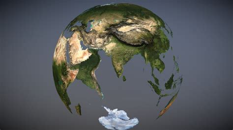 transparent earth  globe  model  vx cefd sketchfab