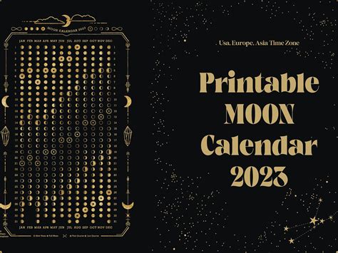 printable  moon phases calendar  aleksandra slowik  dribbble