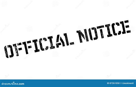 official notice rubber stamp stock vector illustration  conclusive