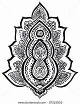 Henna Templates Paisley sketch template
