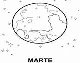 Marte Planeta Template sketch template