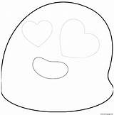 Coloring Emoji Hearts Pages Google Printable sketch template
