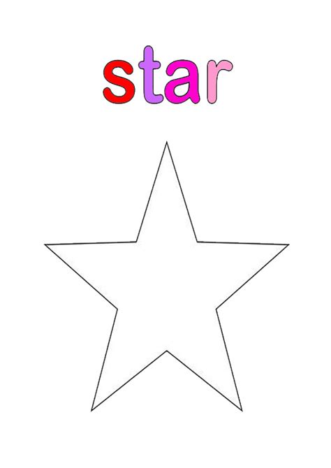 coloring pages star shape coloring page