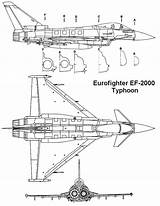 Eurofighter Typhoon Blueprint Airplane Rc sketch template
