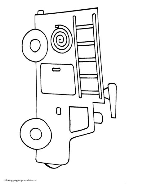 coloring book fire truck coloring pages printablecom