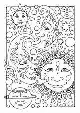 Coloring Eclipse Pages Lunar Solar Printable Sheet sketch template
