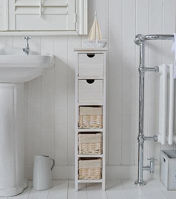 cape  white bathroom storage furnitue tall cm slim   drawers