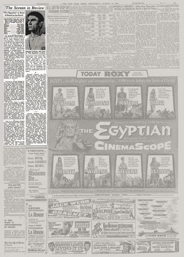 the screen in review the egyptian at roxy is based on the novel