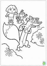 Dora Coloriage Dessin Renard Imprimer Colorier Dinokids Exploratrice Snoopy Imprimé sketch template