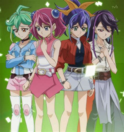 Yugioh Arc V The Four Girls In The World By Bluerathy S On