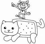 Cat Nyan Coloring Pages Getdrawings Tac Drawing Greasy Lincoln Rides Template sketch template